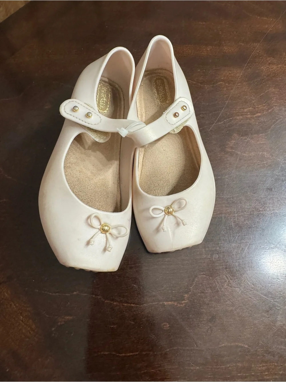 Mini Melissa Pearl Pink Mary Jane Ballerina Shoes